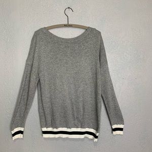 If By Sea split back crew neck wool blend sweater